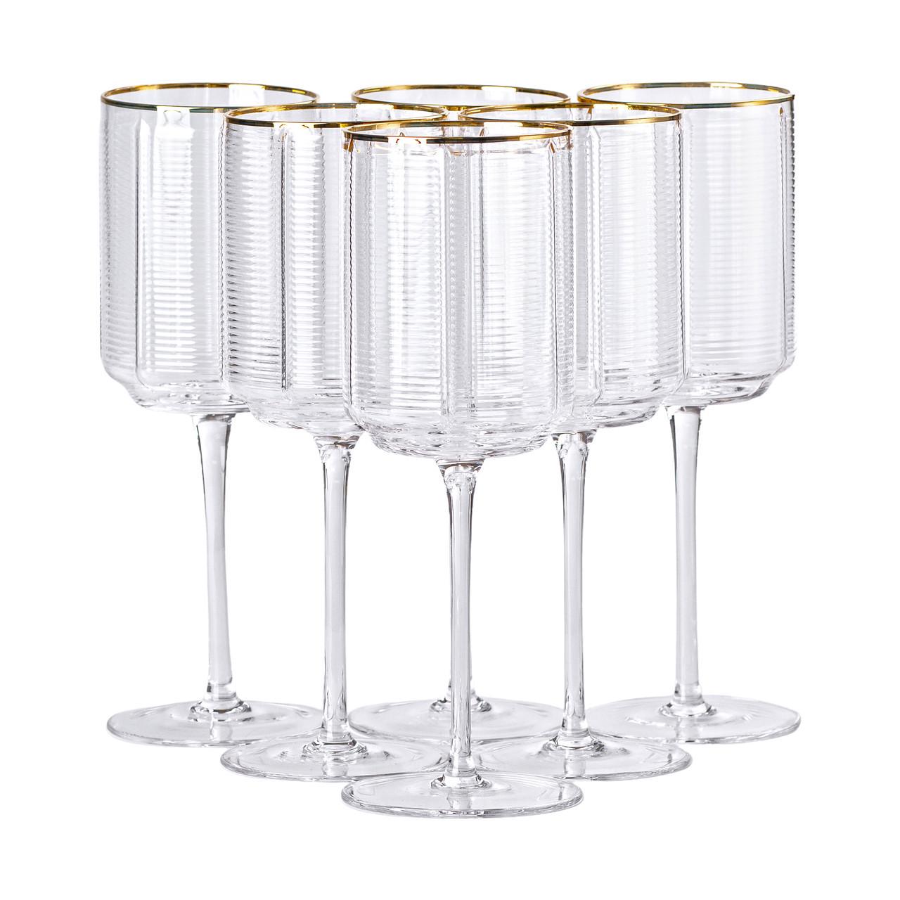 Набор больших бокалов с тонкой ножкой для вина 6 шт. 450 мл (HP-16-13)