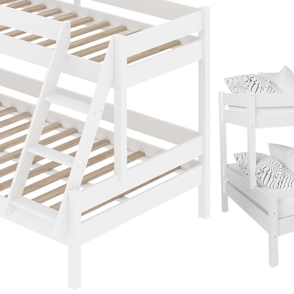 Кровать двухъярусная VitaliSpa 140х200 Натуральное дерево/Белый - фото 3 Кровать двухъярусная VitaliSpa 140х200 Натуральное дерево/Белый - фото 3