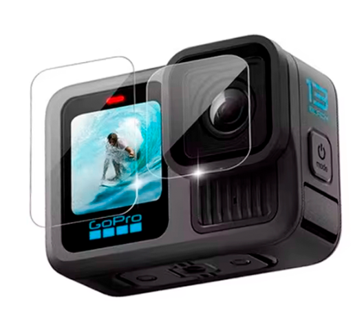 Комплект захисне скло для GoPro Hero 13 захист екрана та об'єктива Black (19807)