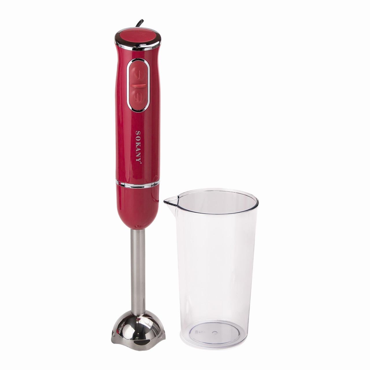 Блендер ручной Sokany 1726 погружной 300 Вт Розовый (5114)