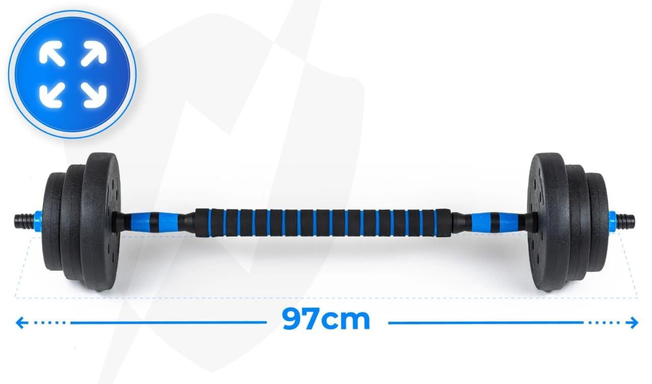 Гантелі розбірні бітумні Thunder GYM-02 зі з'єднувачем для штанги 2x10 кг (GYM-02) - фото 6 Гантелі розбірні бітумні Thunder GYM-02 зі з'єднувачем для штанги 2x10 кг (GYM-02) - фото 6