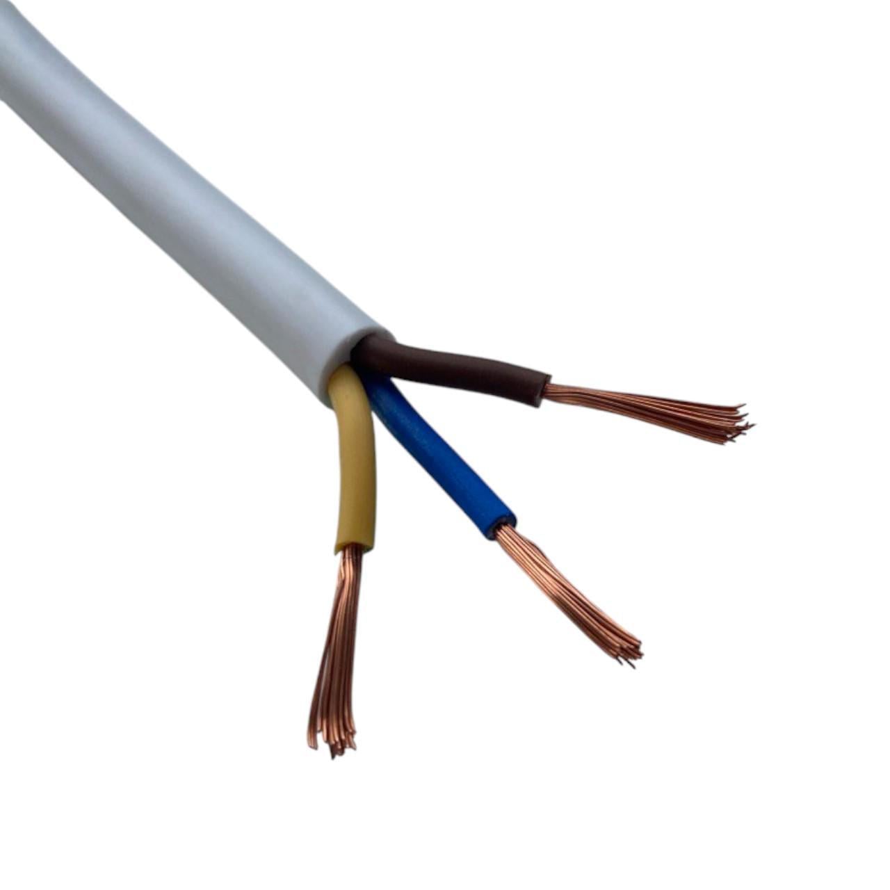 Провод ПВС 10 м 3х1 мм Белый Провод ПВС 10 м 3х1 мм Белый