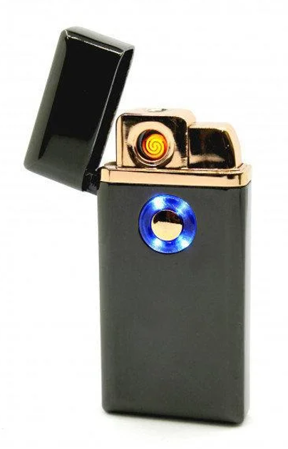 Зажигалка спиральная USB TH-705 2IN1 Газ + USB Черный (ART:5408 - НФ-00005533)