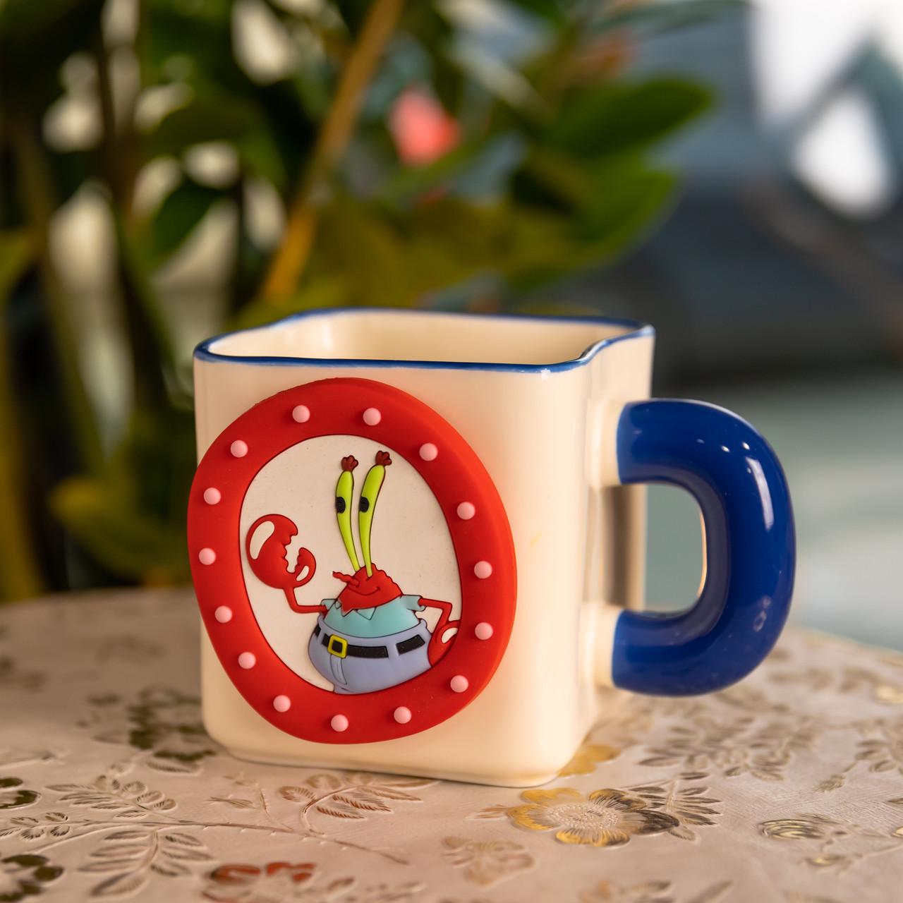 Чашка фарфоровая Мистер Крабс 500 мл (FM-12BL)