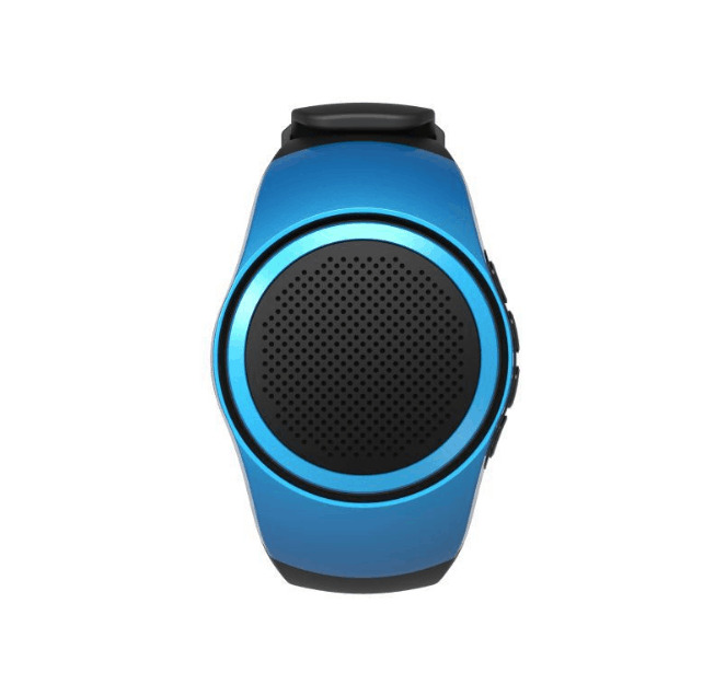Бездротова Bluetooth колонка SUNROZ B20 у вигляді годинника 3W Синій (SUN0406)