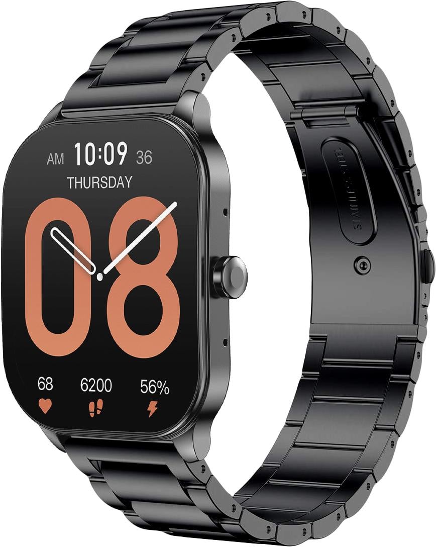 Браслет металевий Shape для Amazfit Pop 3S/3R Black (34023-2B)