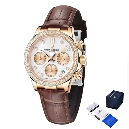 Наручний годинник Pagani Design PD-1730 Gold/Brown