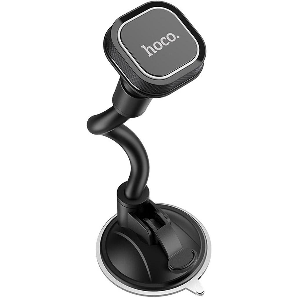 Автодержатель Hoco CA55 Astute Series Windshield Car Holder Black/Gray (07543) - фото 1