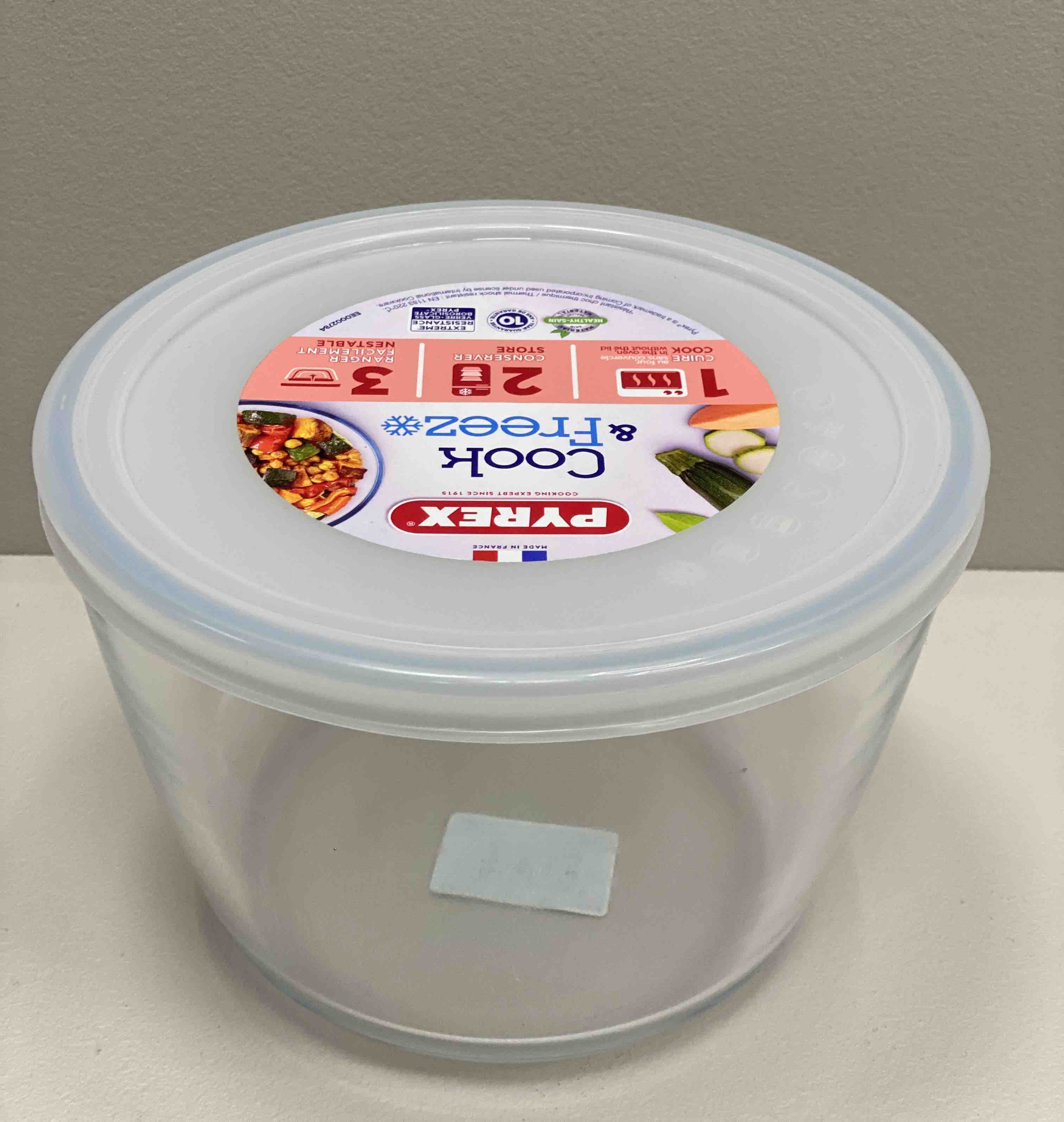 Контейнер Pyrex Cook&Freez 155P001 стеклянный с крышкой 1,6л (66b1c56b252e696bca046beb) - фото 3 Контейнер Pyrex Cook&Freez 155P001 стеклянный с крышкой 1,6л (66b1c56b252e696bca046beb) - фото 3