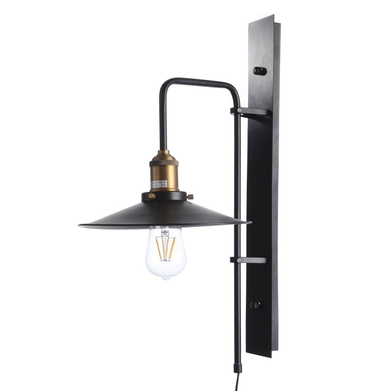 Бра Brille BL-275W/1 Е27 BK (26-171)