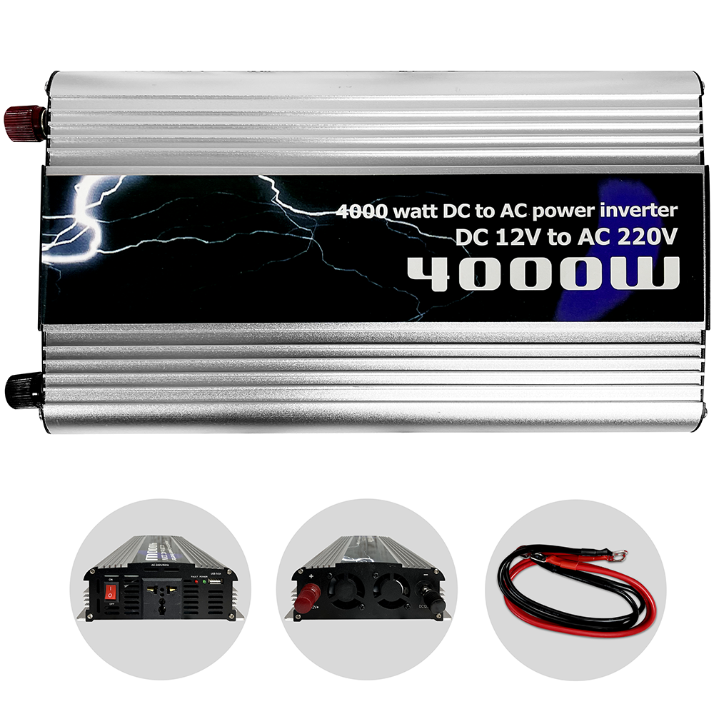 Автомобільний інвертор Power Inverter SJ-Q015 з модифікованим синусом 4000 Ват 4000 W (108) - фото 8