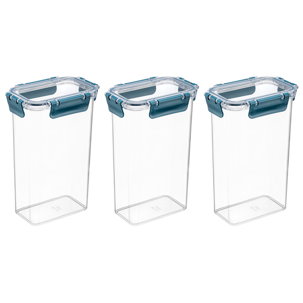 Набор для хранения продуктов 1,6 л 3 шт. Прозрачный (29860850) - фото 1 Набор для хранения продуктов 1,6 л 3 шт. Прозрачный (29860850) - фото 1