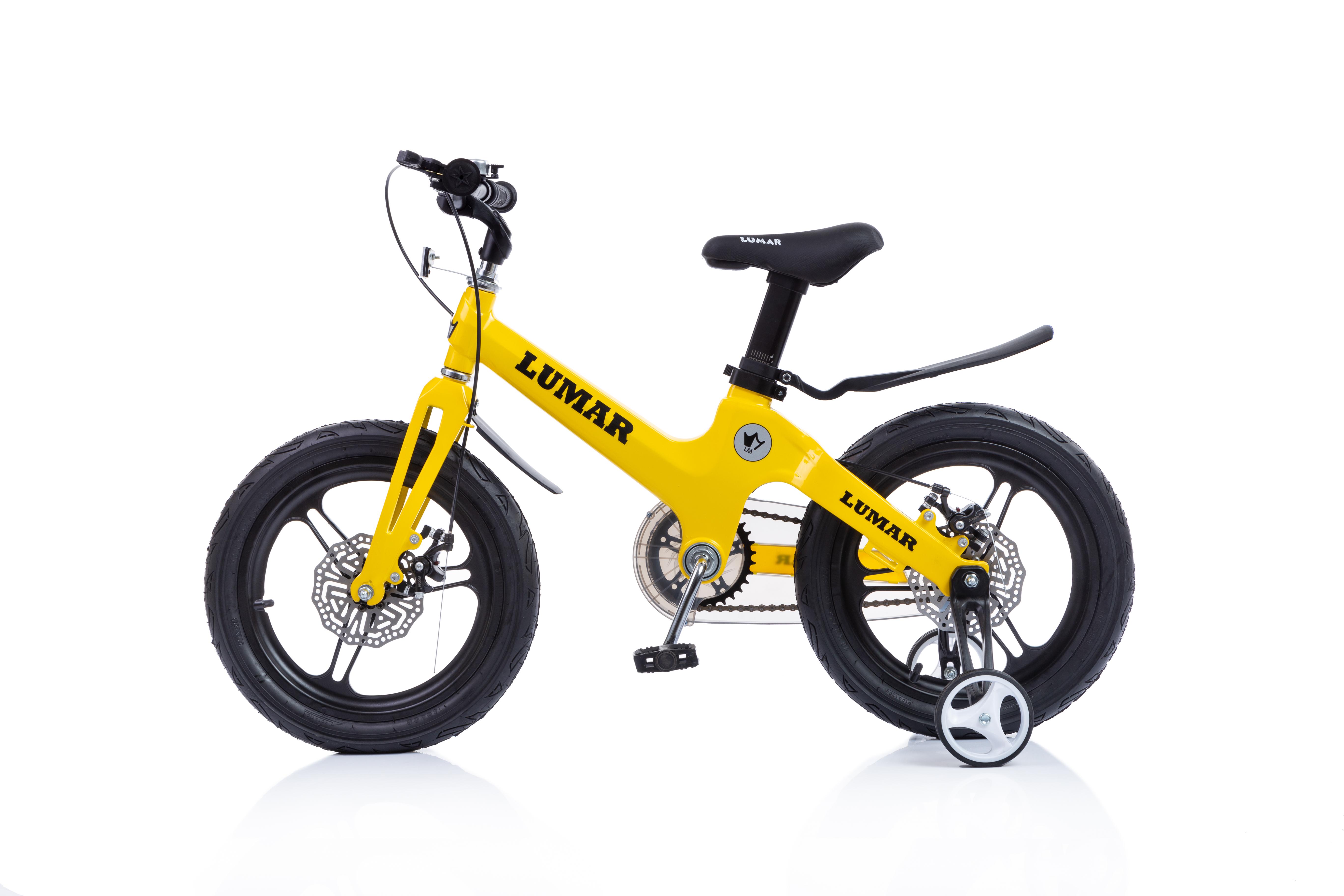 Магнієвий дитячий велосипед LUMAR 16'' Жовтий (1601) - фото 2