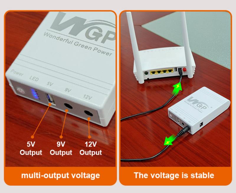 Источник бесперебойного питания для роутера WGP mini DC UPS 103A 10400 mAh 38Wh - фото 6