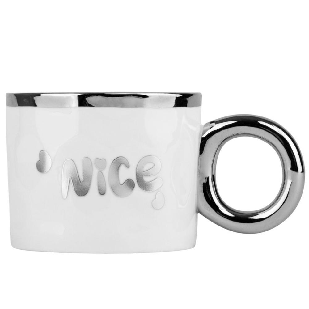 Кружка керамическая Elisey Nice 350 мл Белый (9050-005)