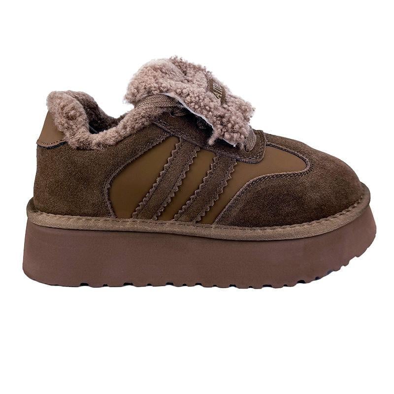 Кеды женские замшевые на шнуровке 70981-3 p. 40 25 см Коричневый