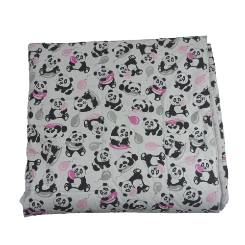 Плед детский Панды с шариками 200х110 см плюш/хлопок (SH-20020-TXBLCOPI-UA-01) - фото 2