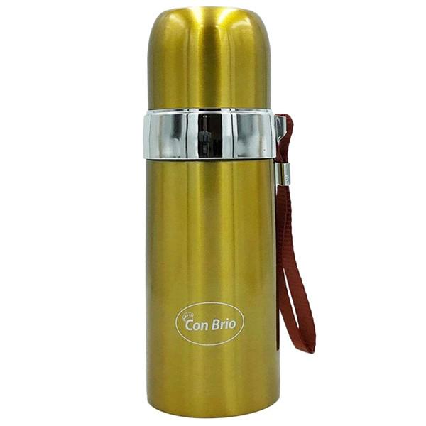 Термос с ремнем Con Brio 350 мл Золотистый (381-CB)
