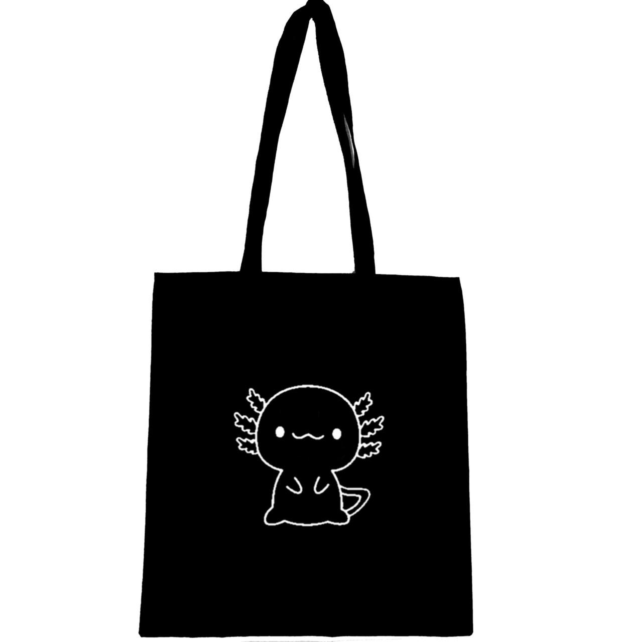 Еко-сумка з принтом Аксолотль (480)