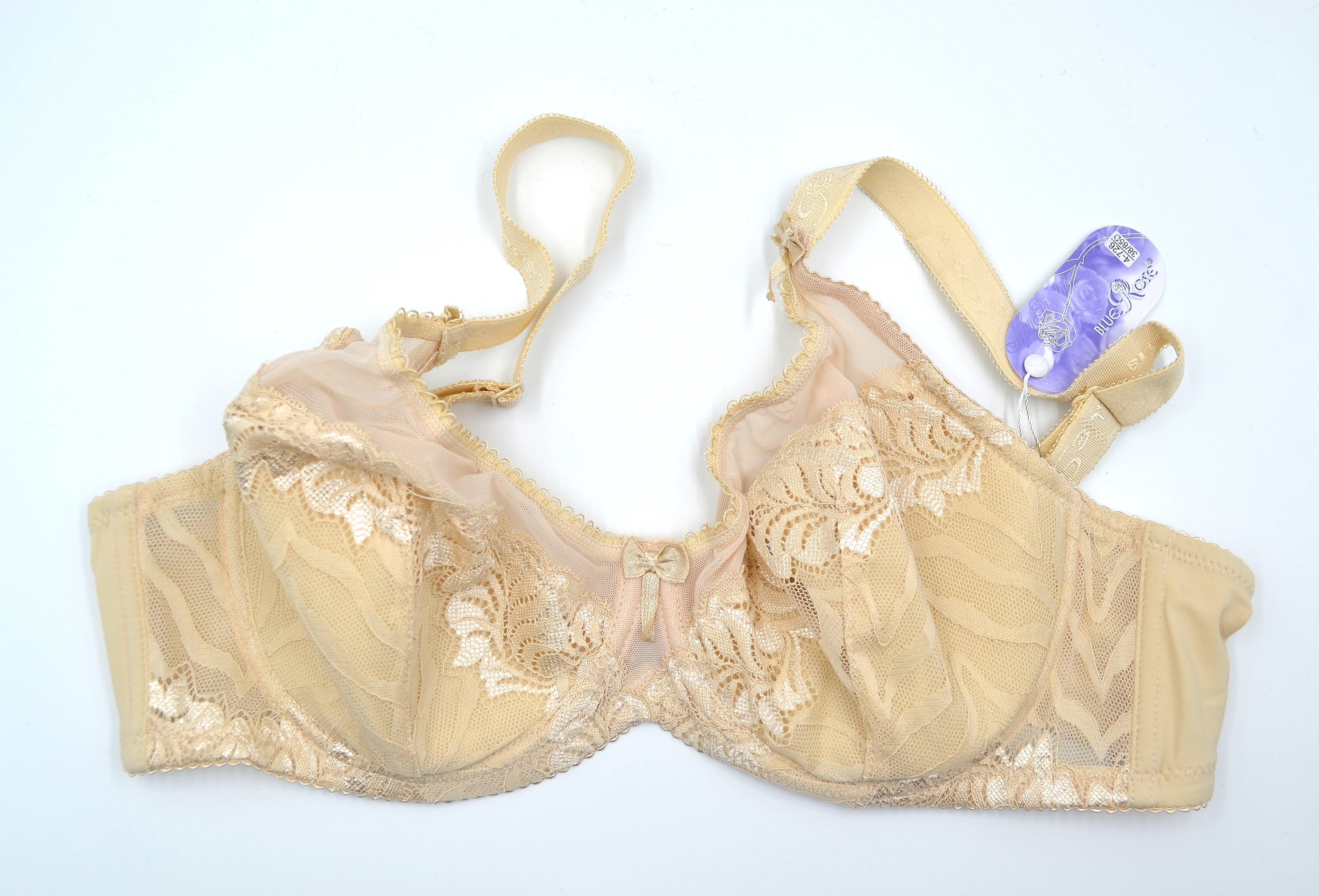 Бюстгальтер женский чашка D Blue Rose 4-726, 80D Бежевый без поролона