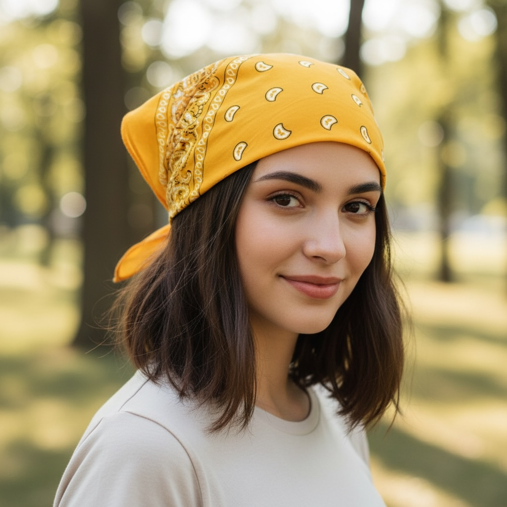 Бандана классическая 50х50 см Янтарный (С5005-24)