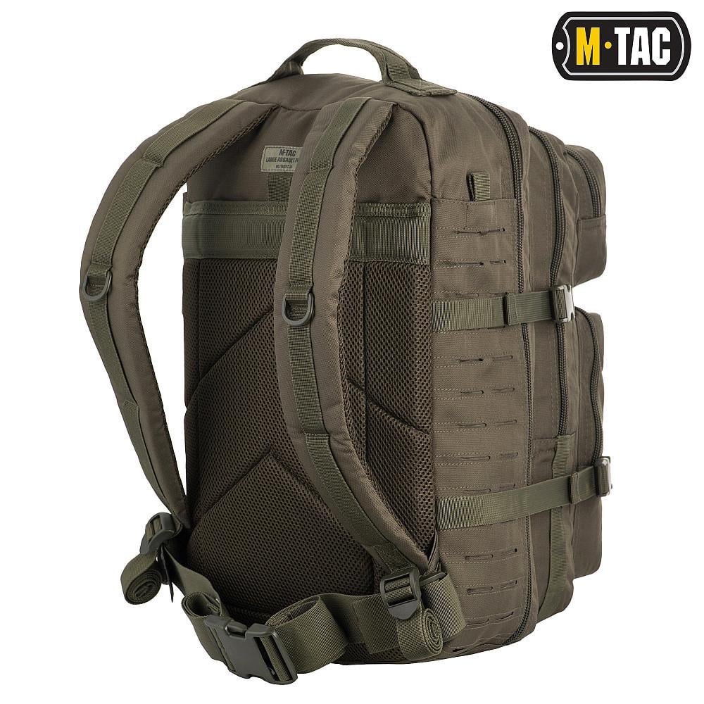 Рюкзак штурмовой M-Tac Assault Laser Cut 40 л 52x29x28 см Оливковый (9057) - фото 2