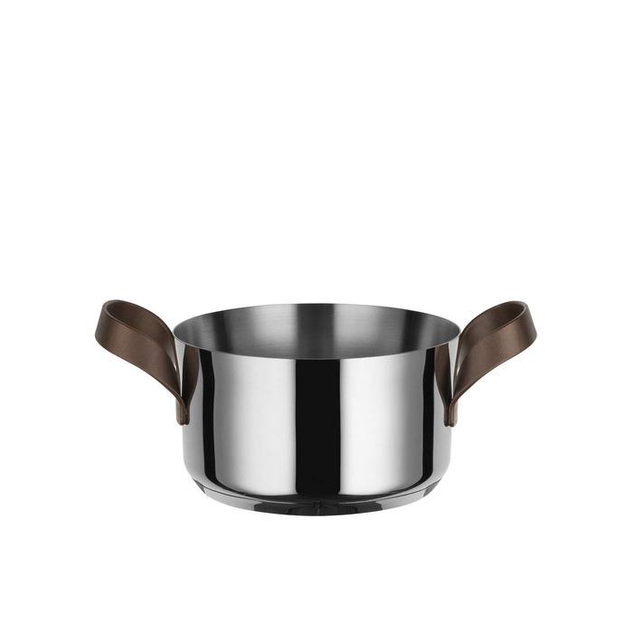 Кастрюля Alessi Edo с двумя ручками 16 см 1,3 л Металлик