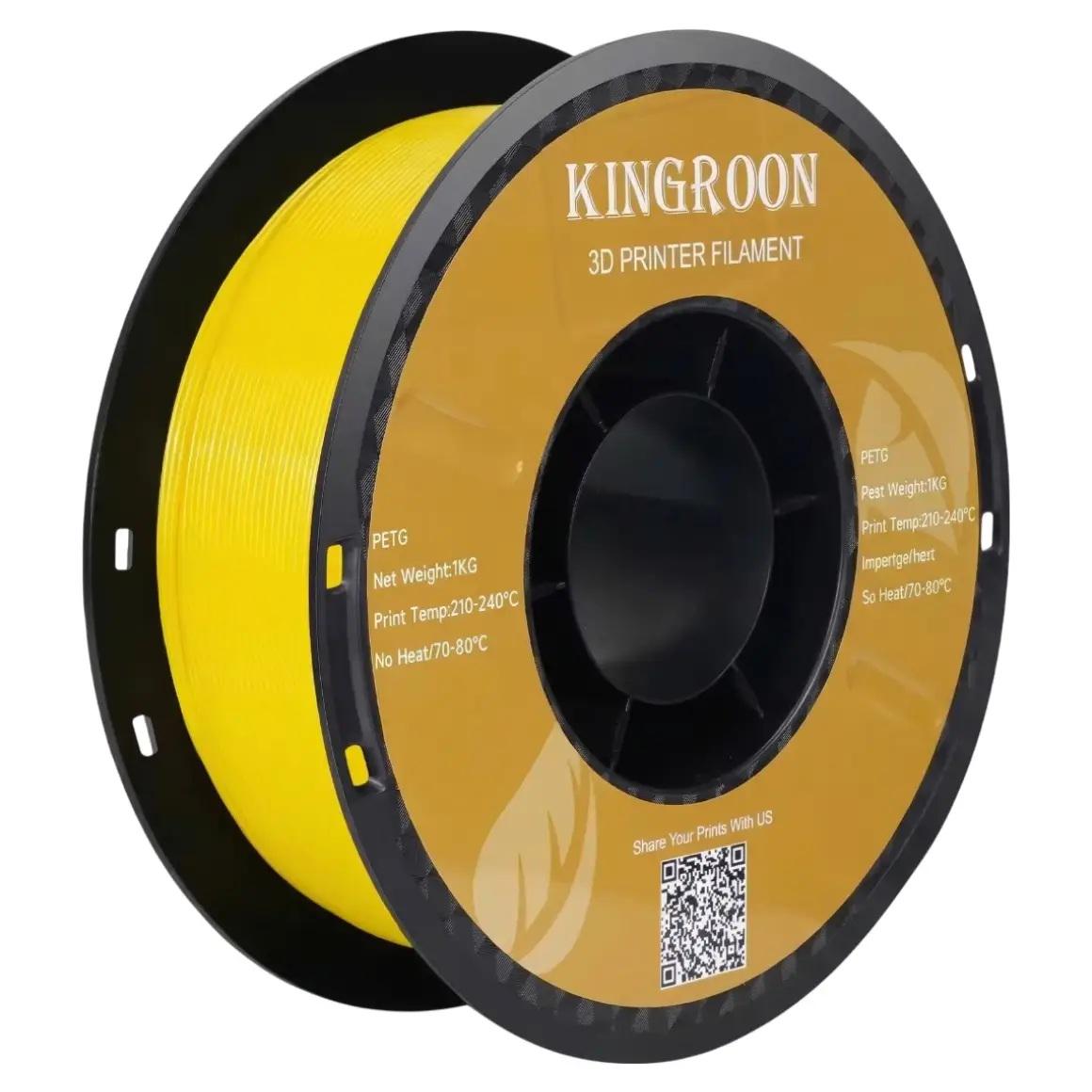 Пластик для 3D-принтера KINGROON PLA 1,75 мм 1 кг Yellow (NPLA005)