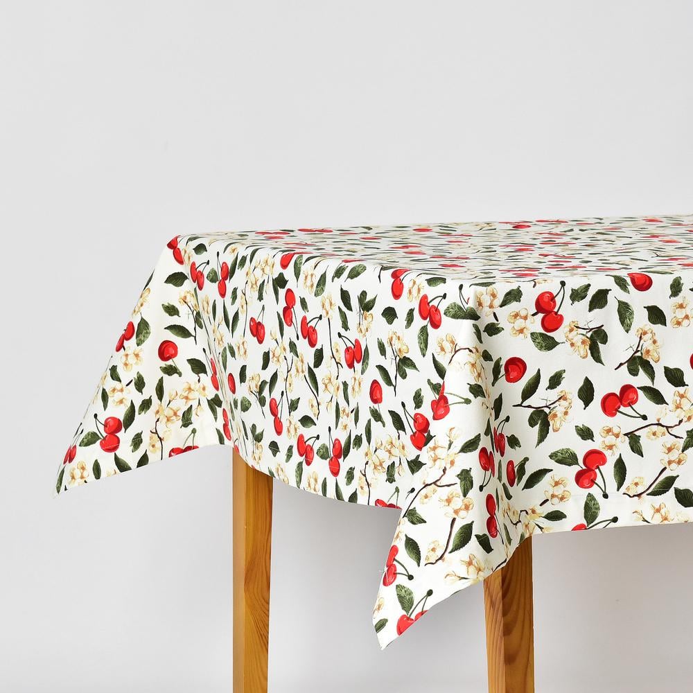 Скатерть с водоотталкивающей пропиткой IDEIA Вишенка хлопок 140х170 см (27018)