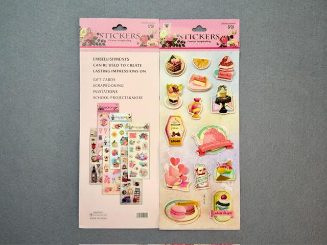 Набор 3D стикеров Сладости (22773)