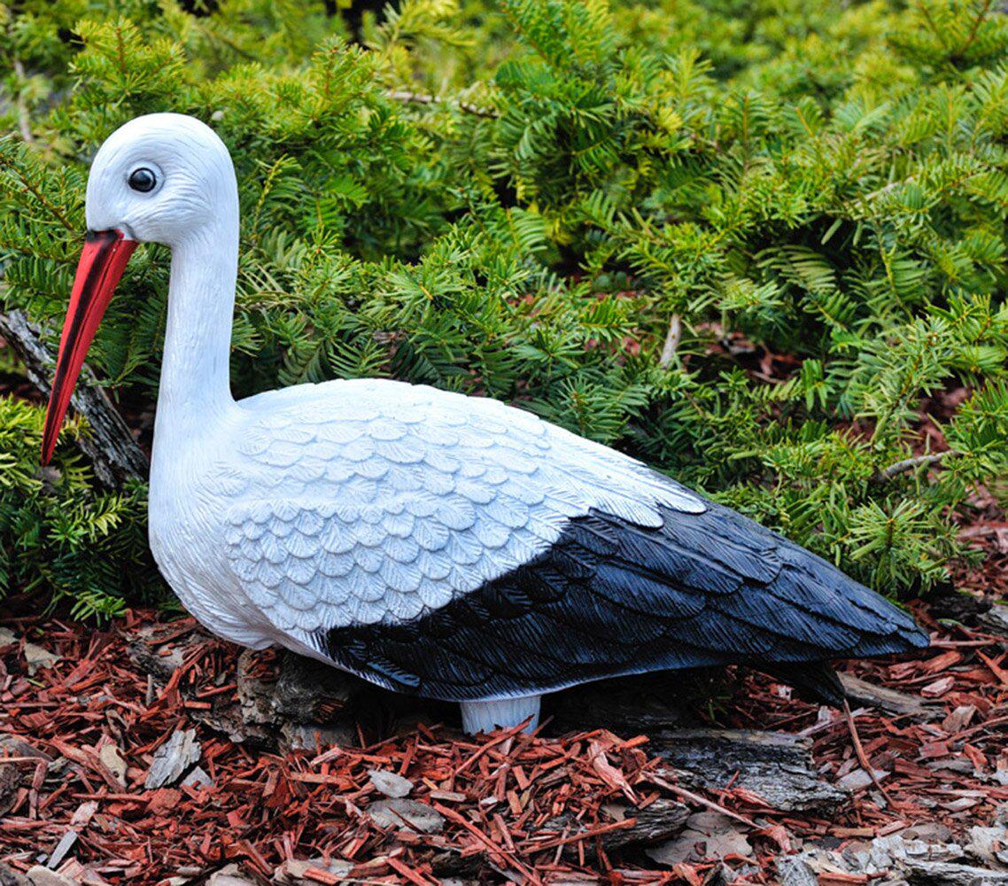 Садова фігура Лелека великий керамічний для гнізда