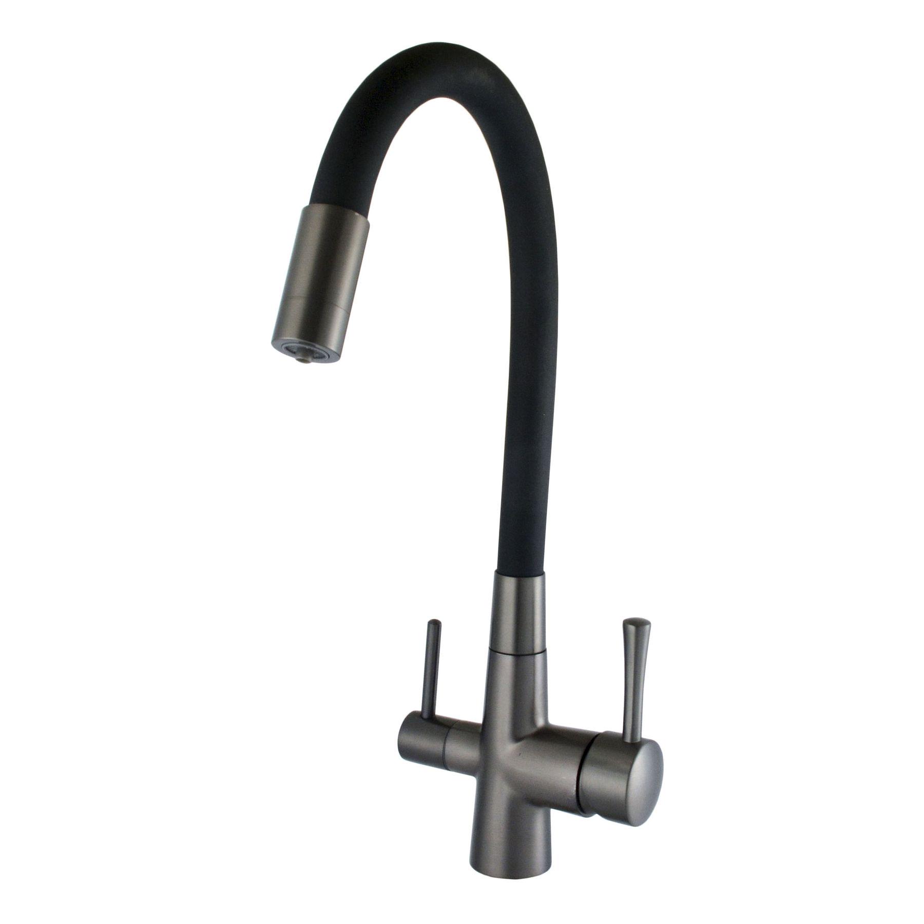 Смеситель для кухни под осмос Globus Lux LAZER GLLR-0903-11 Graphite - фото 6 Смеситель для кухни под осмос Globus Lux LAZER GLLR-0903-11 Graphite - фото 6