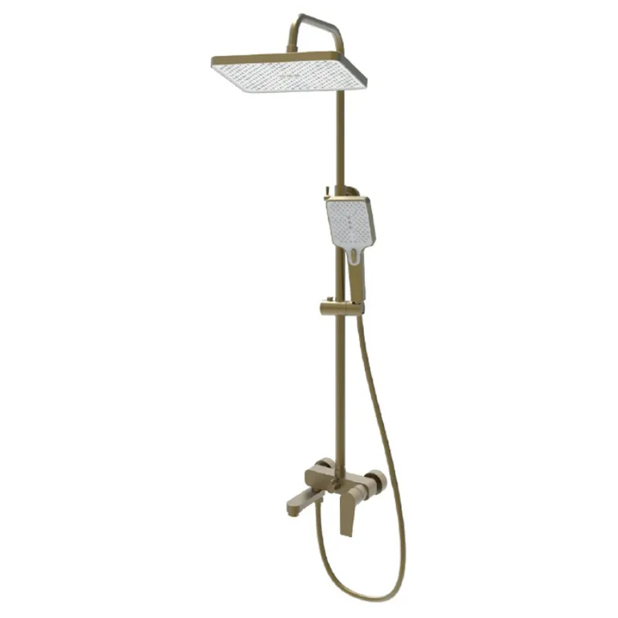 Душевая колонна со смесителем Haiba MILANO 003-J Brushed Gold (HB9620) Душевая колонна со смесителем Haiba MILANO 003-J Brushed Gold (HB9620)