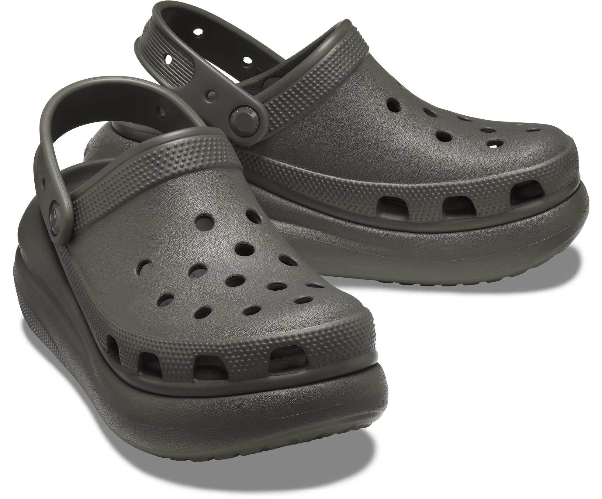 Сабо женские Crocs Classic Crush Clog M6W8 р. 38 24,5 см Dusty Olive (207521) - фото 3