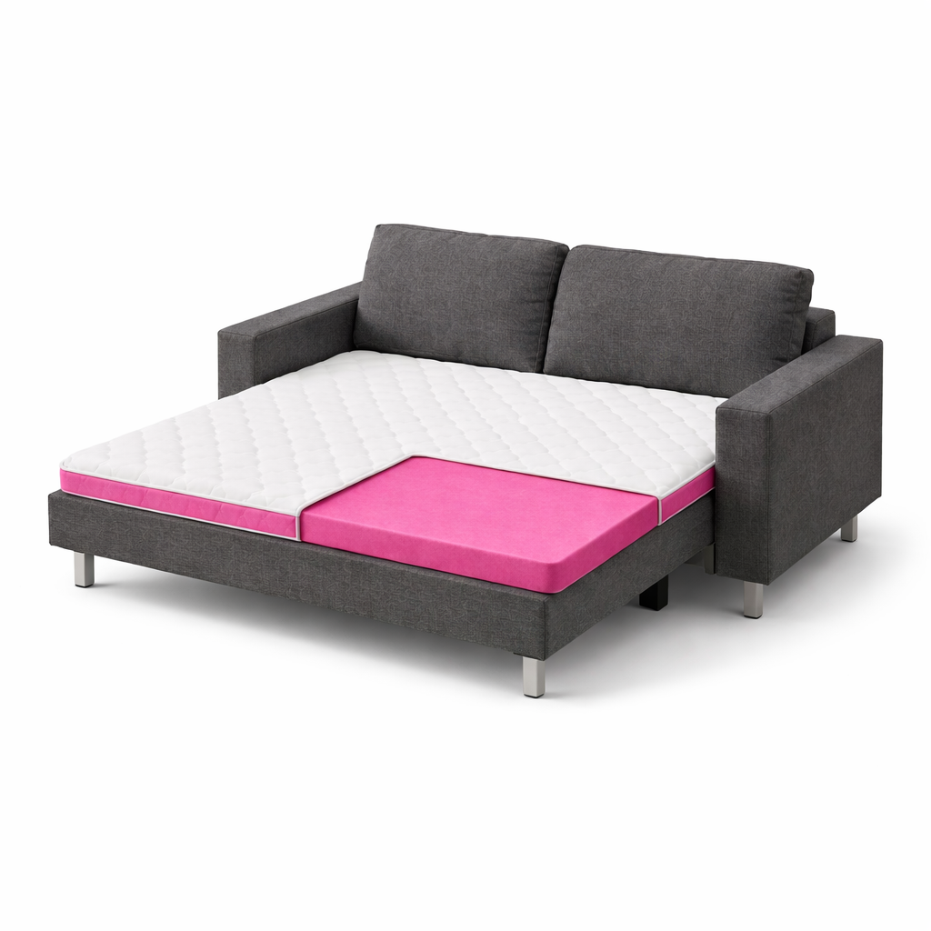 Матрас-топпер iSmart Коала Nappy средняя жесткость 160х200х5 см (ISM-051205)