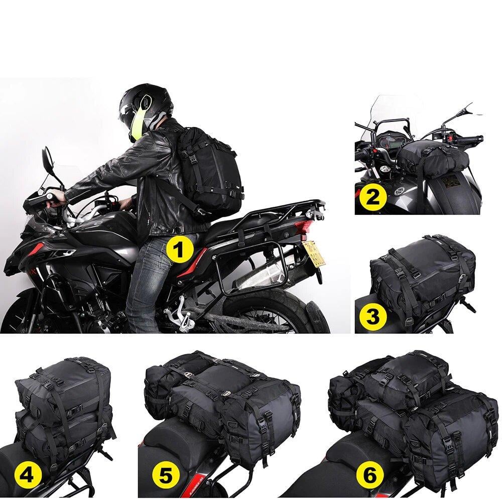 Сумка-рюкзак Rhinowalk Motorcycle на багажник 20 л Black (MT21620) - фото 3