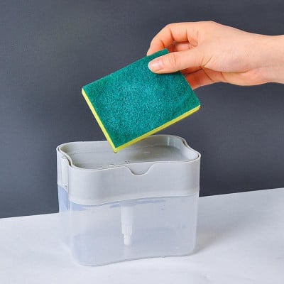 Органайзер для губок з дозатором мила Soap Pump Sponge Caddy 182970 - фото 6 Органайзер для губок з дозатором мила Soap Pump Sponge Caddy 182970 - фото 6