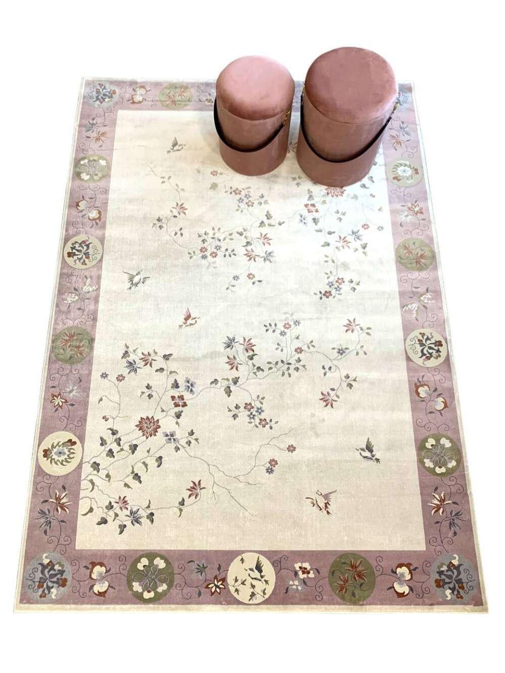 Ковер GLORIOUS 100x140 см Розовый/Бежевый (000097937)