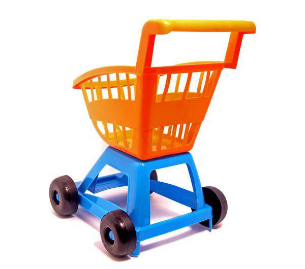 Дитячий візок для супермаркету Помаранчевий (27200) - фото 3 Дитячий візок для супермаркету Помаранчевий (27200) - фото 3