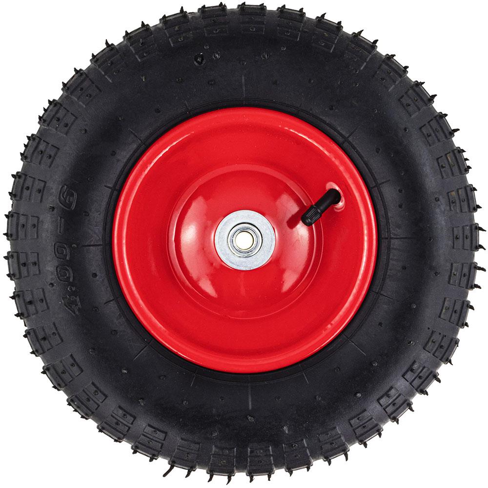 Колесо для тачки Vorfal с осью 400-6 усиленное 4-фланцевое 34 см (V09420) - фото 3