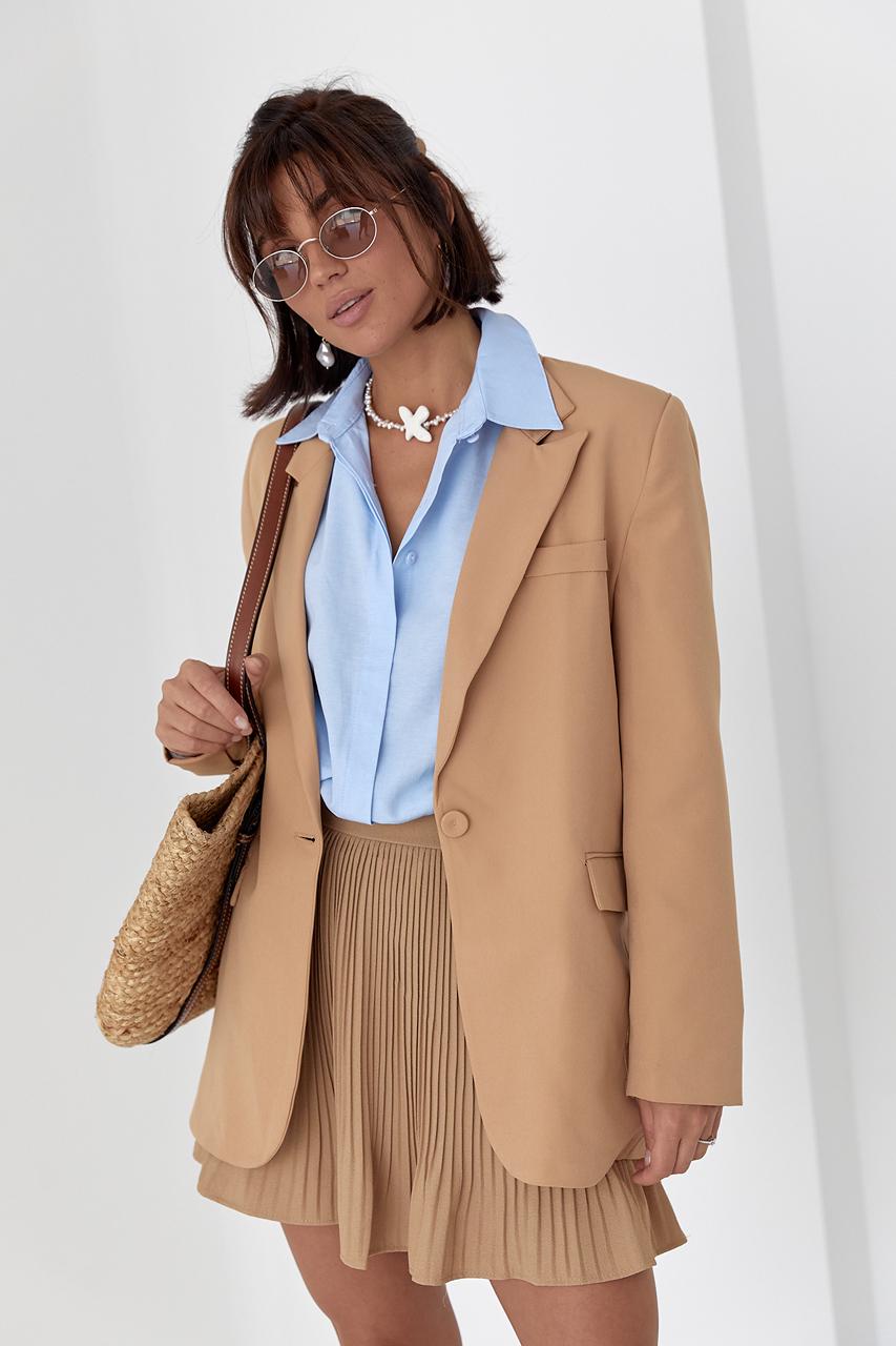 Піджак однобортний класичний L Світло-коричневий (11718754) Піджак однобортний класичний L Світло-коричневий (11718754)