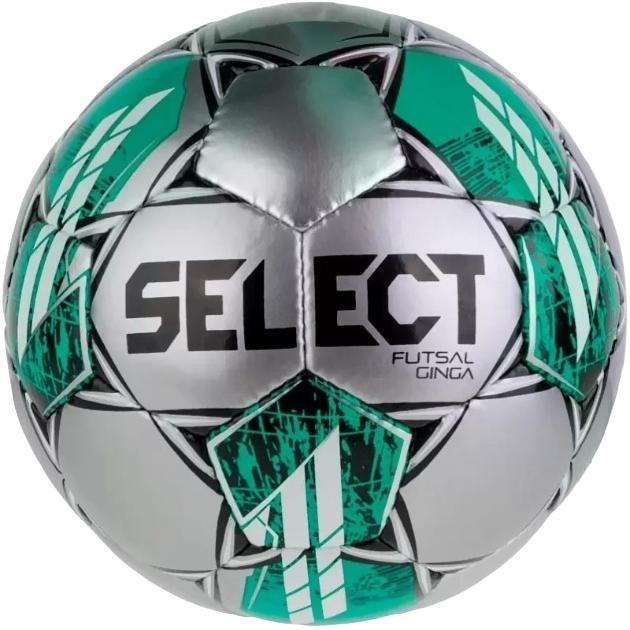 Футзальный мяч Select FUTSAL GINGA р. 4 Серебряный/Зеленый (385346-486)