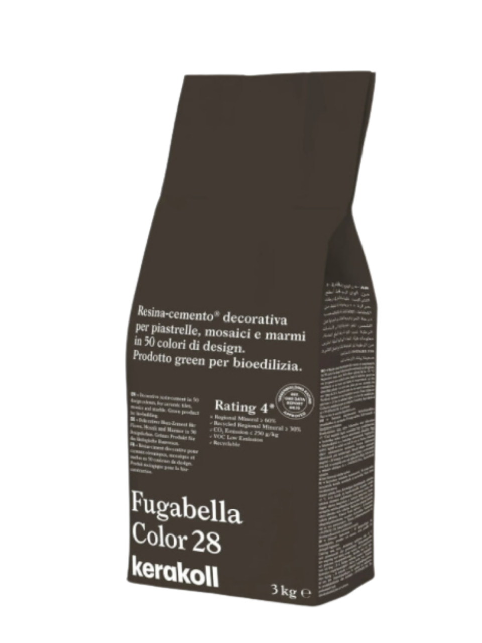 Фуга для швів Kerakoll Fugabella Color-28 3 кг Коричневий (KFG28)