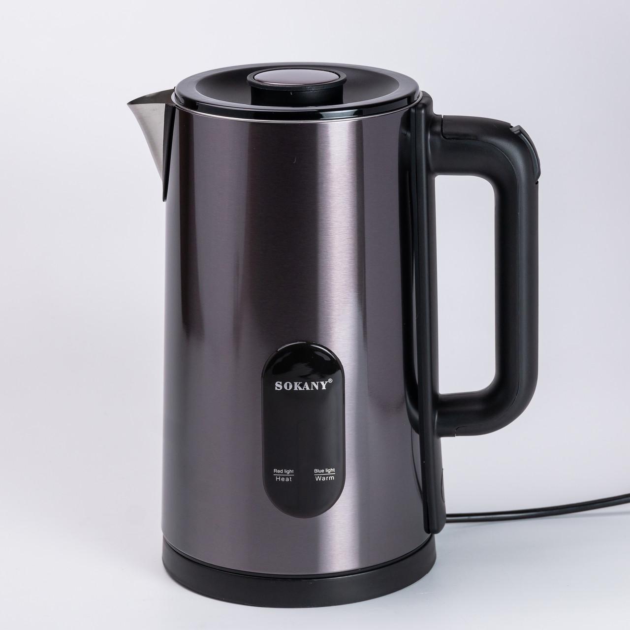 Чайник електричний Sokany SK-09019G 3 л Сірий (4926) - фото 11 Чайник електричний Sokany SK-09019G 3 л Сірий (4926) - фото 11