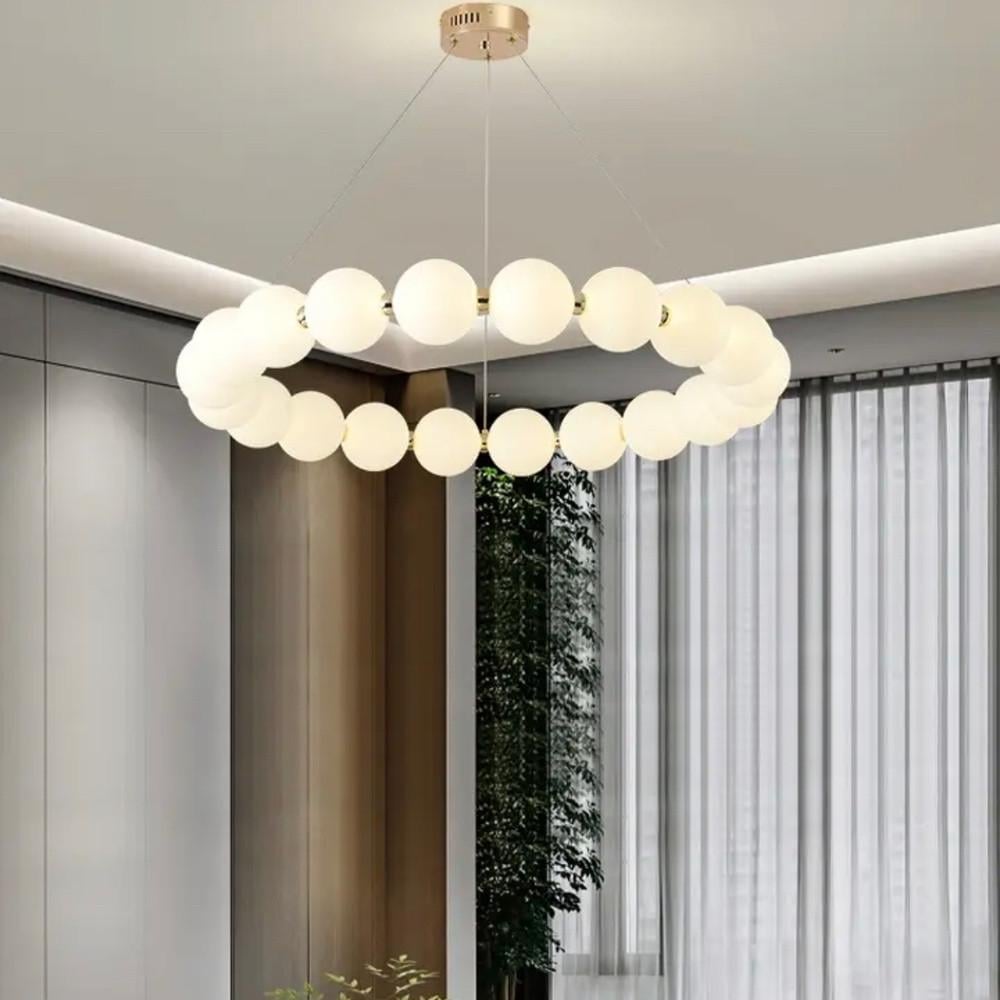 Люстра дизайнерская из серии Mysa Pearl на 3 световых режима 60 см (MJ 11-600)