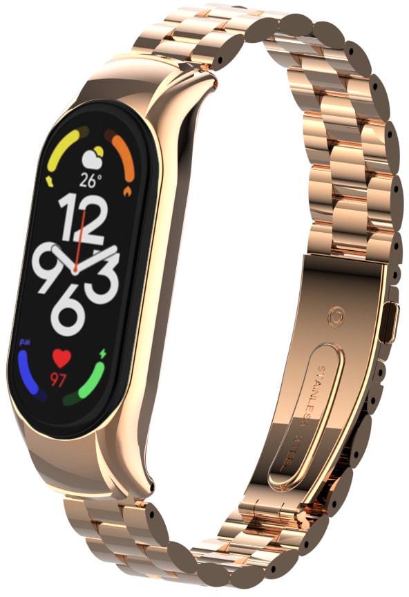 Ремешок металлический Shark для Mi Band 7 Rose Gold (28021-27)