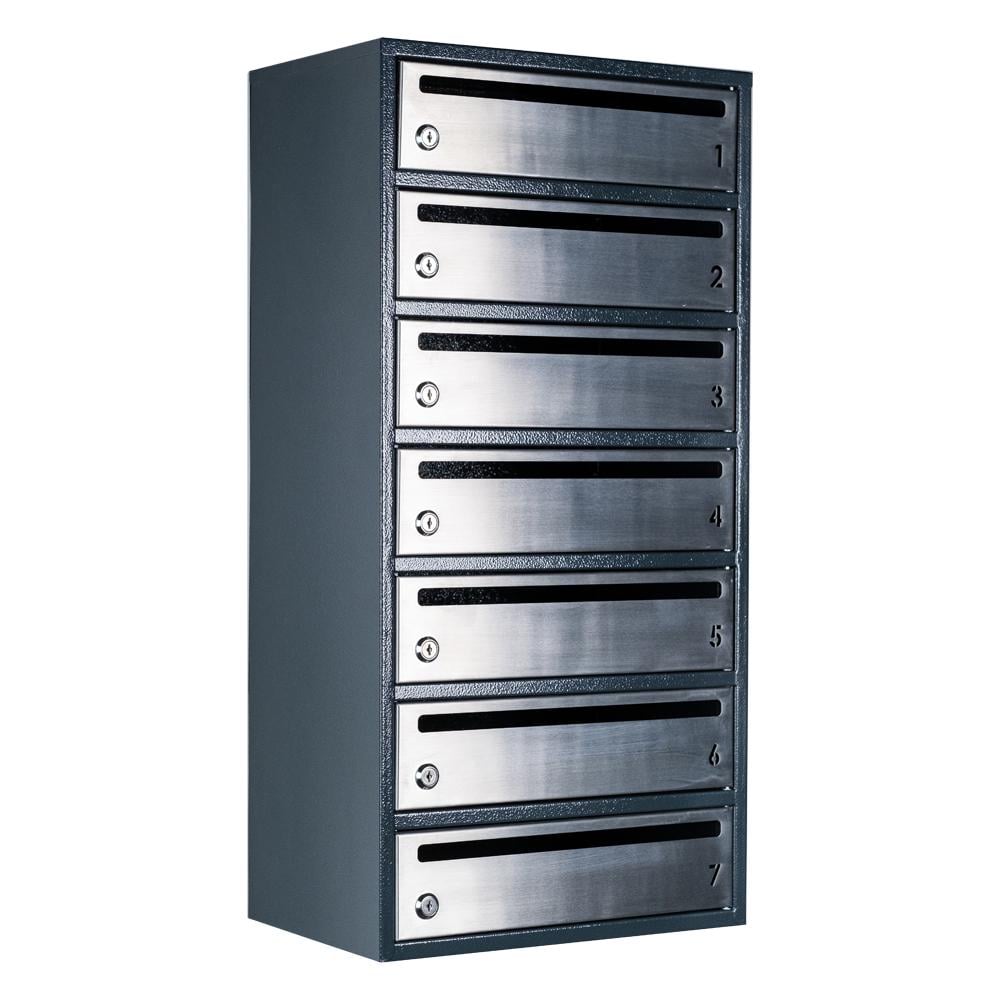 Почтовый ящик многосекционный Е2-07.F RAL 7016 (22070205)