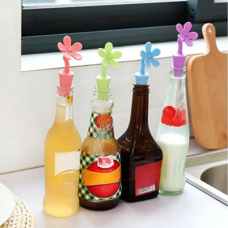 Корок силіконовий Квітка для пляшок 1 шт. Рожевий (27086233) - фото 3 Корок силіконовий Квітка для пляшок 1 шт. Рожевий (27086233) - фото 3