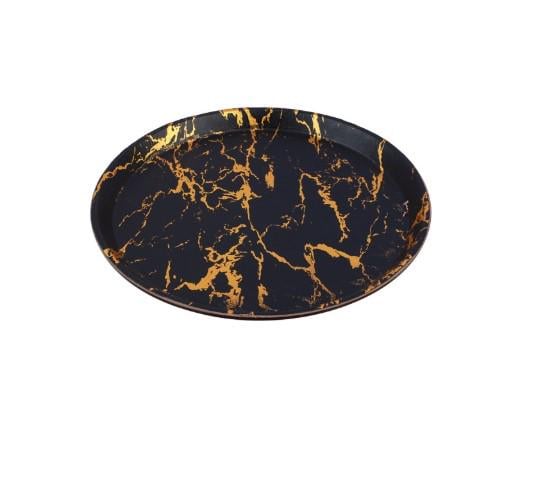 Поднос пластик Marble d35 см (LU000219)