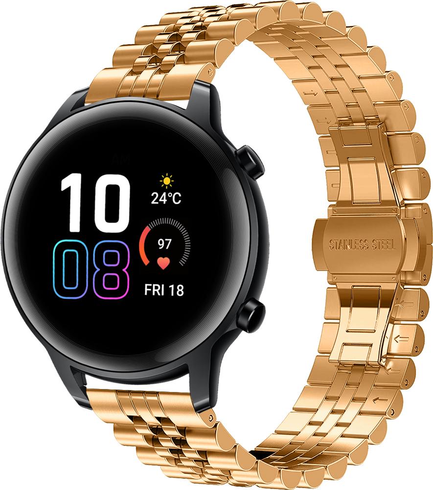 Браслет металлический Stech для Honor Magic Watch 2 42 мм Rose Gold (26980-27)